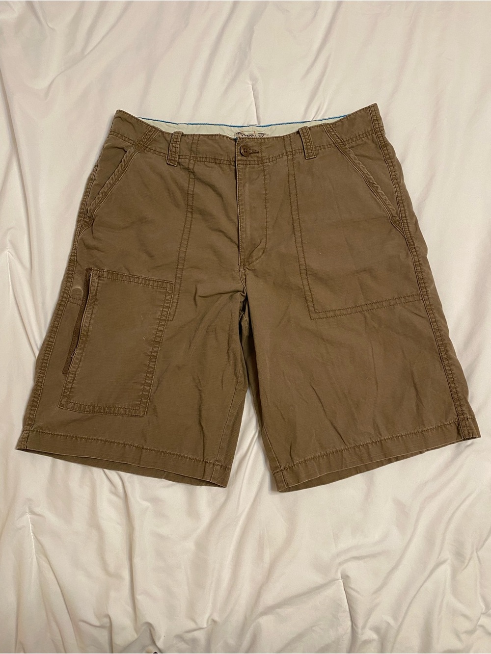 Vintage Route 66 Men's Cargo Shorts in Brown